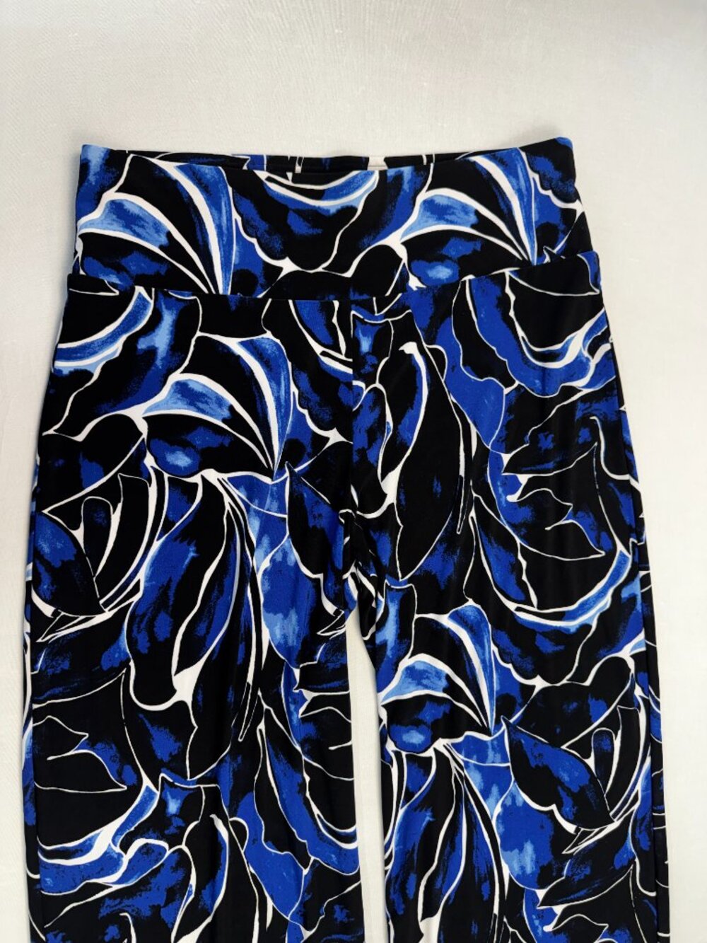 Anne Klein Black Palazzo Wide Leg Pants Stretchy Sz L NWT - Picture 6 of 9